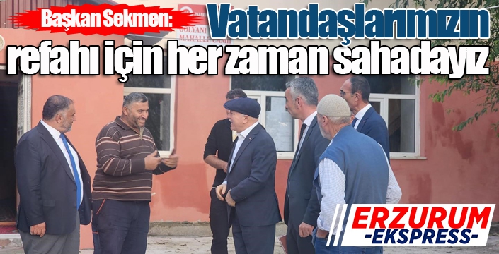 Başkan Sekmen'den Pazaryolu çıkarması