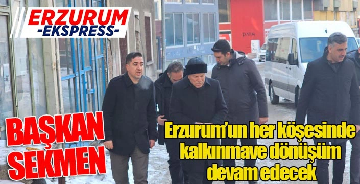 Başkan Sekmen: 