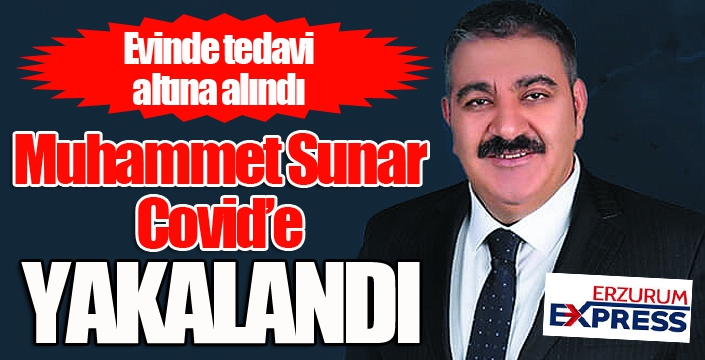 Başkan Sunar'ın testi pozitif çıktı...