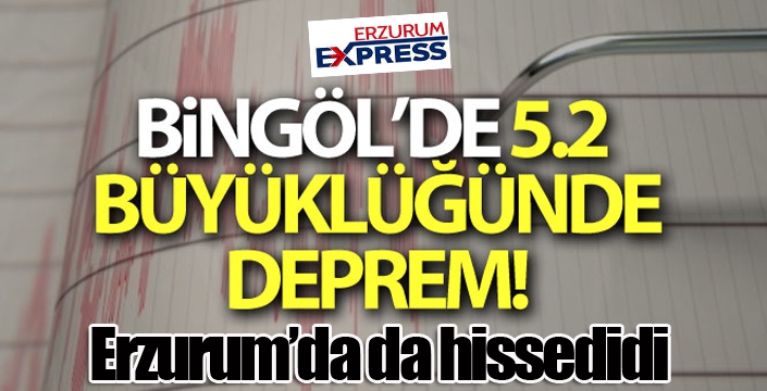 Bingöl'de korkutan deprem!