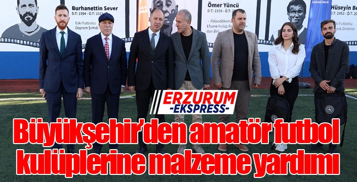 Büyükşehir’den amatör futbol kulüplerine malzeme yardımı