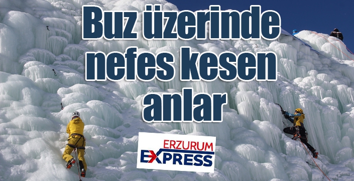 Buz üzerinde nefes kesen anlar