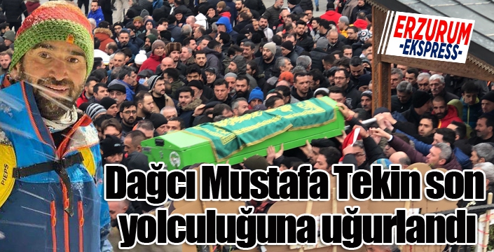 Çığ altında kalarak hayatını kaybeden Erzurumlu dağcı son yolculuğuna uğurlandı