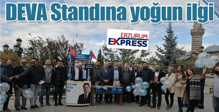 DEVA standına yoğun ilgi...