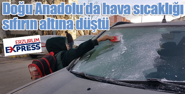 Doğu Anadolu’da hava sıcaklığı sıfırın altına düştü