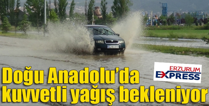 Doğu Anadolu’da kuvvetli yağış bekleniyor