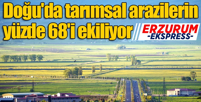 Doğu'da tarımsal arazilerin yüzde 68'i ekiliyor