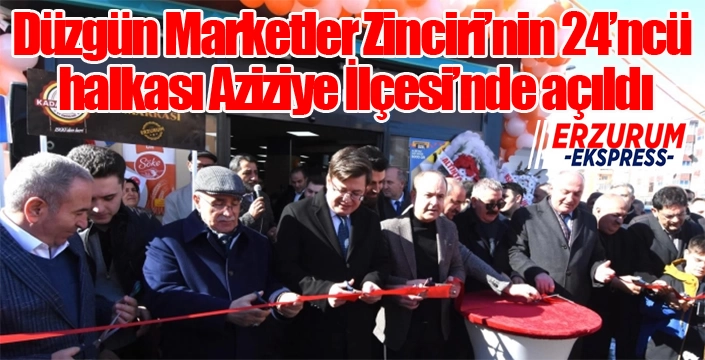 Düzgün Market'te sıra 25’de…