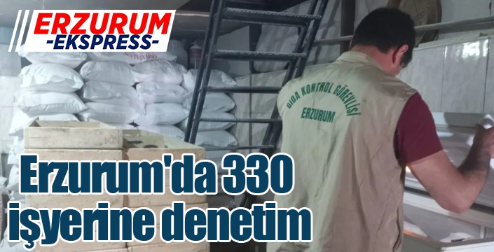 Erzurum'da 330 işyerine denetim