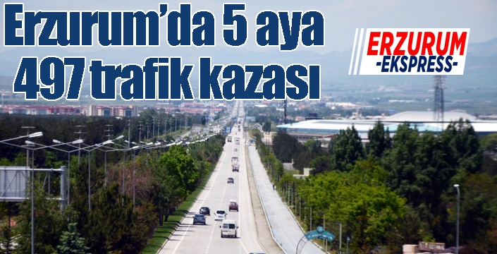 Erzurum’da 5 aya 497 trafik kazası