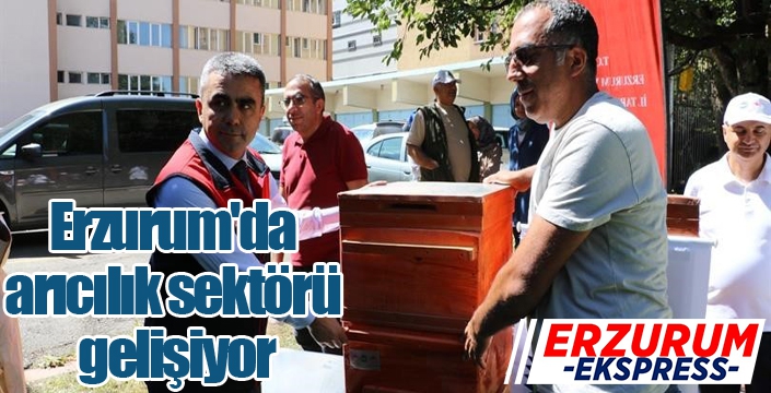 Erzurum'da arıcılık sektörü gelişiyor