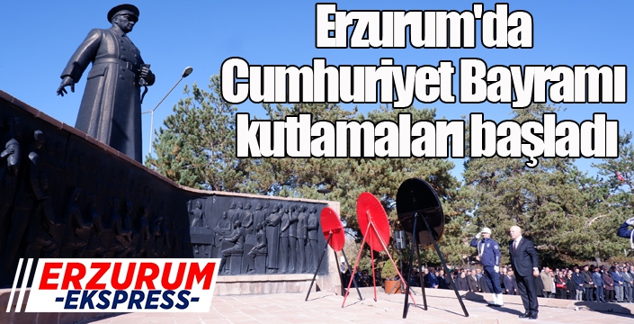 Erzurum'da Cumhuriyet Bayramı kutlamaları başladı