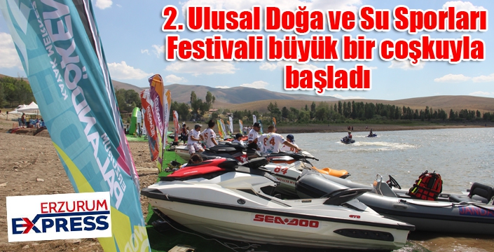 Erzurum’da su sporları adrenalin dolu anlar yaşatıyor