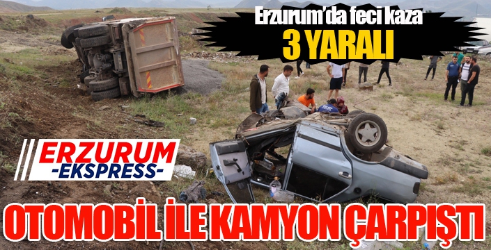 Erzurum’da trafik kazası: 3 yaralı