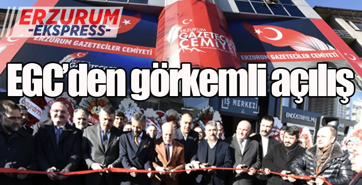 Erzurum Gazeteciler Cemiyeti yeni yerinde...