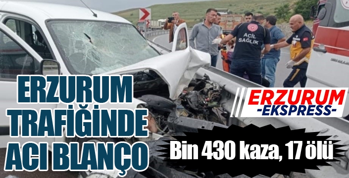 Erzurum trafiğinde acı bilanço