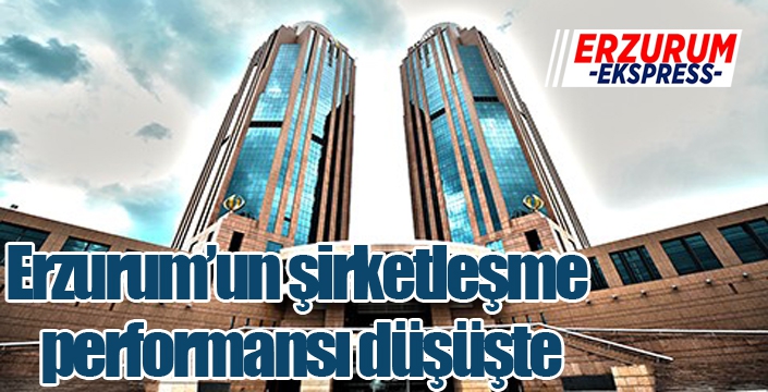 Erzurum’un şirketleşme performansı düşüşte