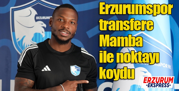 Erzurumspor, transfere Mamba ile noktayı koydu