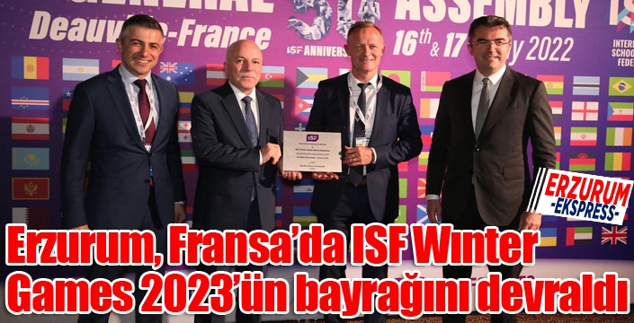 Fransa’da ISF Wınter Games 2023’ün bayrağı devralındı