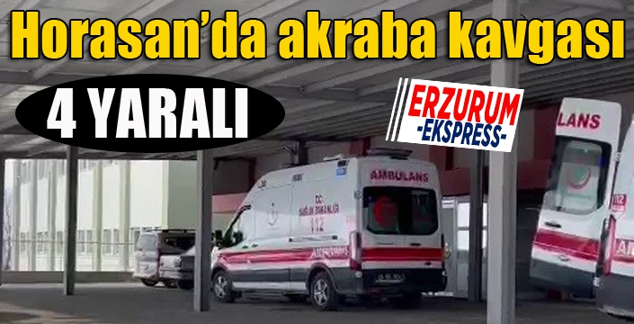 Horasan’da akraba kavgası: 4 yaralı