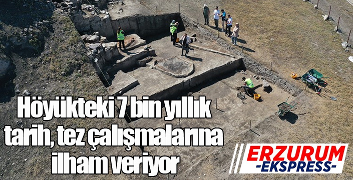 Höyükteki 7 bin yıllık tarih, tez çalışmalarına ilham veriyor