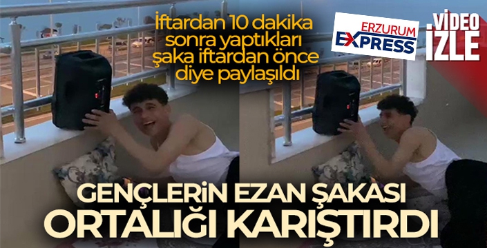 İftardan 10 dakika sonra yaptıkları şaka iftardan önce diye paylaşılınca ortalık karıştı