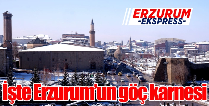 İşte Erzurum’un göç karnesi