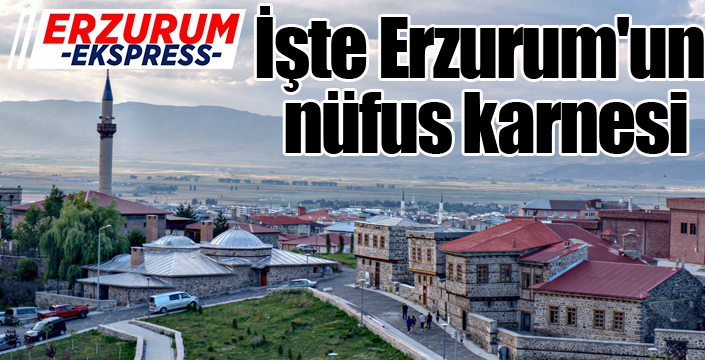 İşte Erzurum'un nüfus karnesi