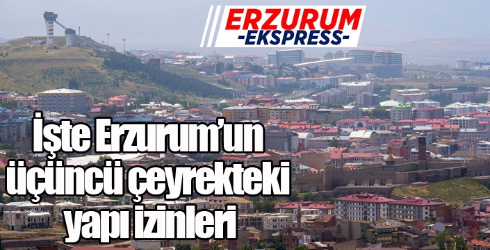 İşte Erzurum’un üçüncü çeyrekteki yapı izinleri