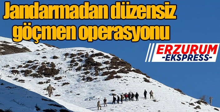 Jandarmadan düzensiz göçmen operasyonu