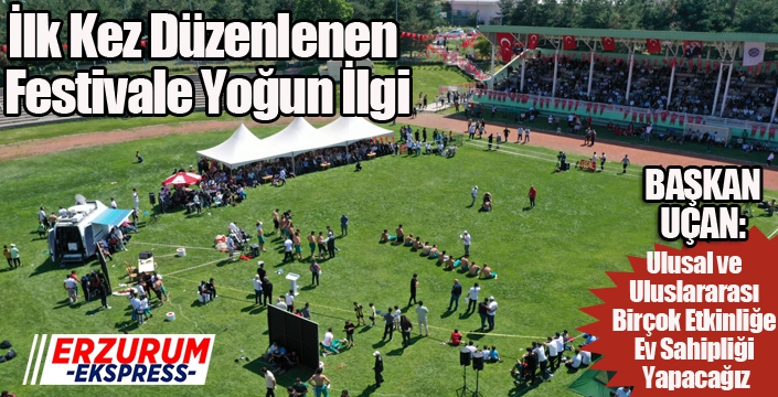 Karakucak güreş festivali, Atatürk Üniversitesi ev sahipliğinde yapıldı