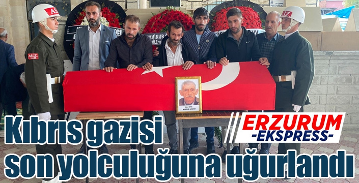 Kıbrıs gazisi son yolculuğuna uğurlandı