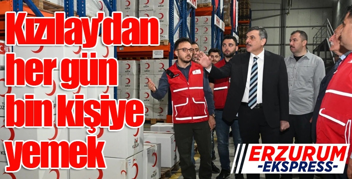 Kızılay’dan her gün bin kişiye yemek