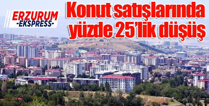 Konut satışlarında yüzde 25’lik düşüş