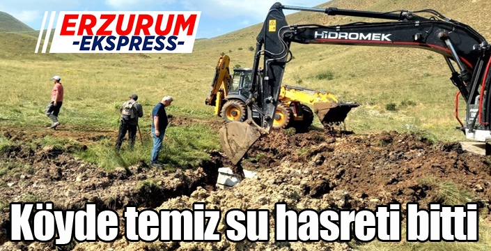 Köyde temiz su hasreti bitti