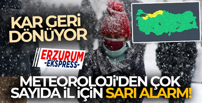 Meteoroloji'den çok sayıda il için sarı alarm!