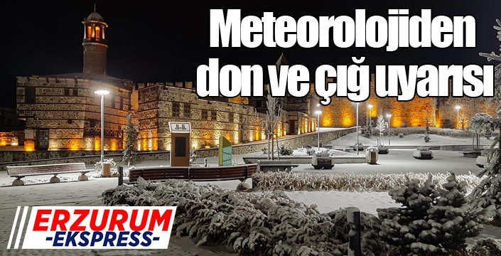 Meteorolojiden don ve çığ uyarısı