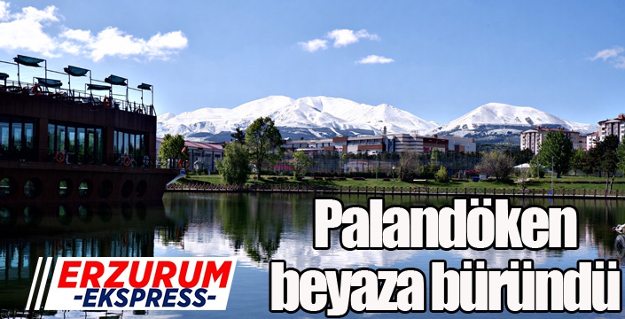 Palandöken beyaza büründü