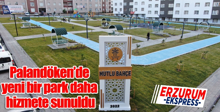 Palandöken’de yeni bir park daha hizmete sunuldu