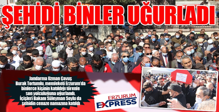 Şehit jandarma uzman çavuşu binler uğurladı