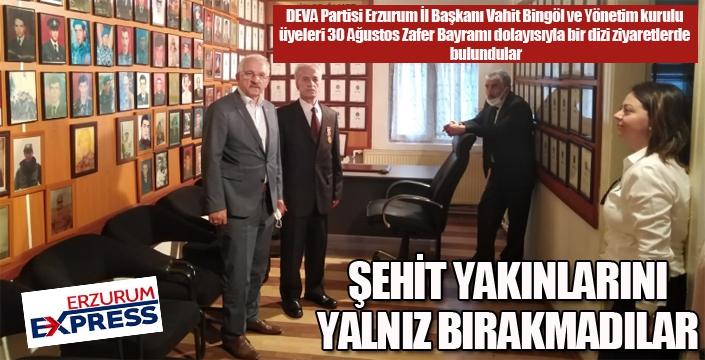 Şehit yakınlarını yalnız bırakmadılar...