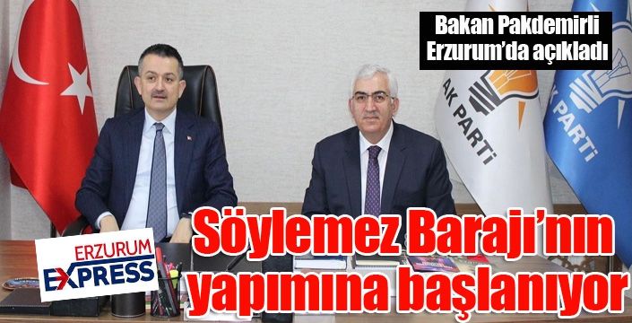 Söylemez Barajı’nın yapımına başlanıyor