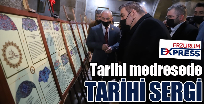 Tarihi medresede tarihi sergi