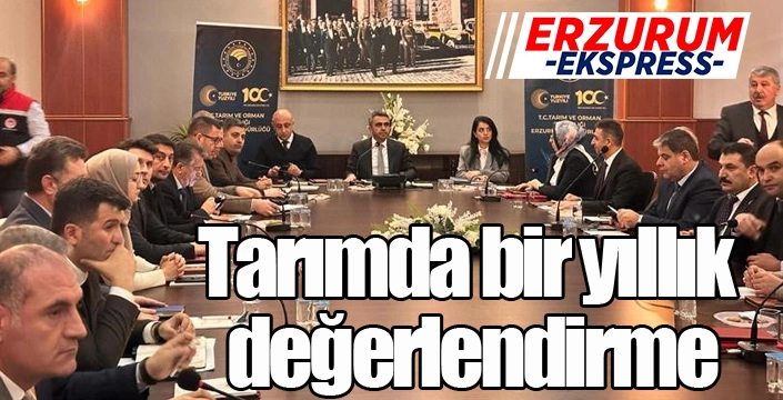 Tarımda bir yıllık değerlendirme