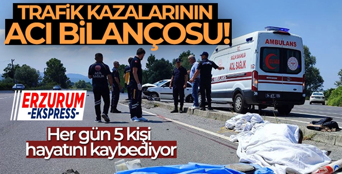 Trafik kazalarının acı bilançosu