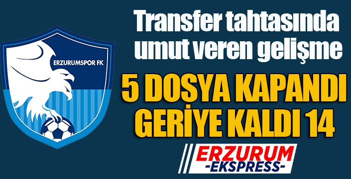 Transfer tahtası için ilk adım...