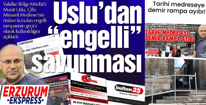 Uslu’dan “engelli” savunması 