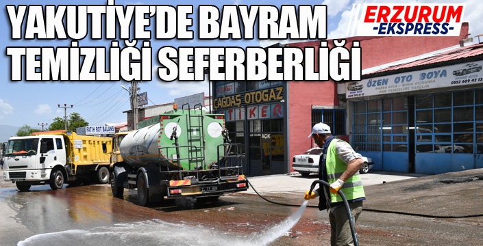 Yakutiye'de bayram temizliği seferberliği...